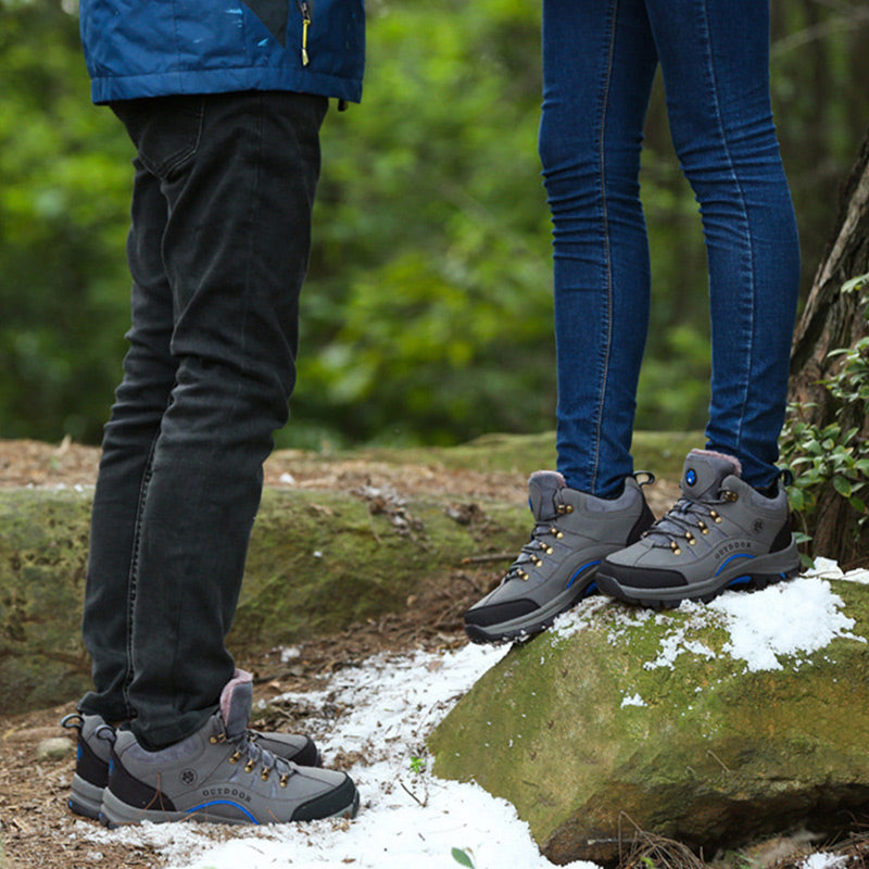 Unisex Outdoor Hiking Shoes with Plush Lining -👍Waterproof, anti-slip, wear-resistant!