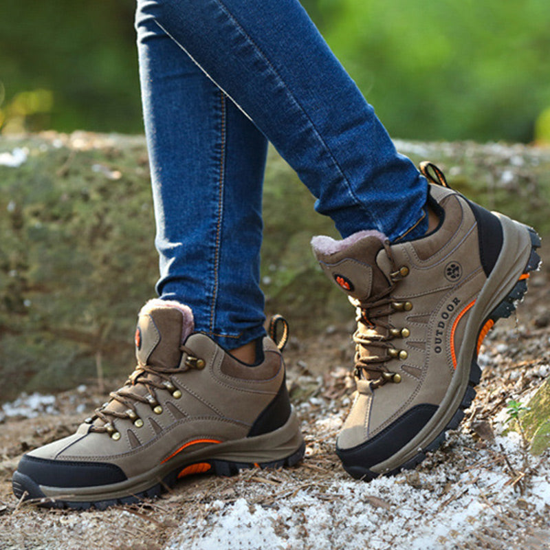 Unisex Outdoor Hiking Shoes with Plush Lining -👍Waterproof, anti-slip, wear-resistant!
