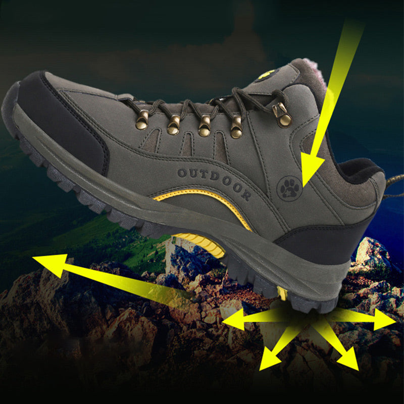 Unisex Outdoor Hiking Shoes with Plush Lining -👍Waterproof, anti-slip, wear-resistant!