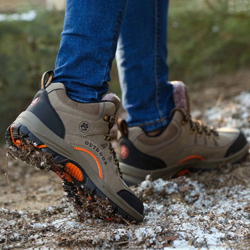 Unisex Outdoor Hiking Shoes with Plush Lining -👍Waterproof, anti-slip, wear-resistant!