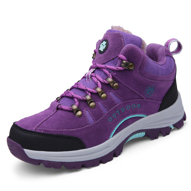 Unisex Outdoor Hiking Shoes with Plush Lining -👍Waterproof, anti-slip, wear-resistant!