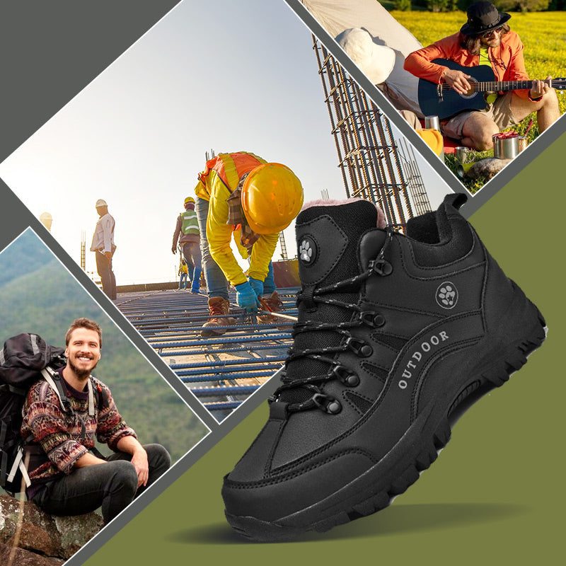 Unisex Outdoor Hiking Shoes with Plush Lining -👍Waterproof, anti-slip, wear-resistant!