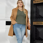 🍂Autumn Hot Sale 49% OFF🔥Women's V Neck Long Sleeve Solid Sweater