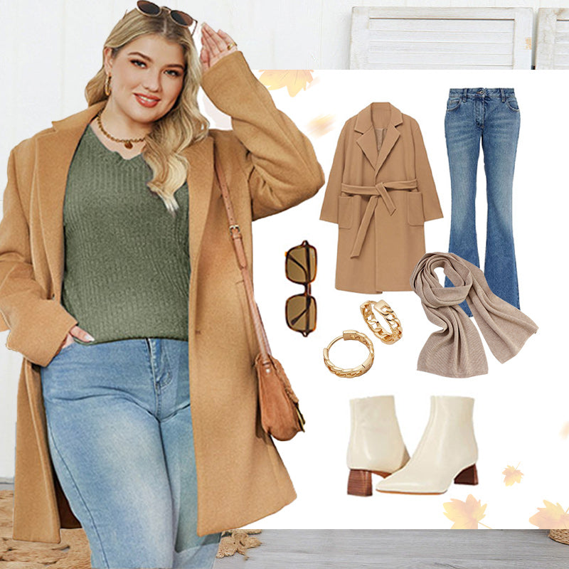 🍂Autumn Hot Sale 49% OFF🔥Women's V Neck Long Sleeve Solid Sweater