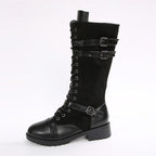 👛 50% OFF NOW! 💖 Women's Vintage Combat Boots with Laces and Buckle