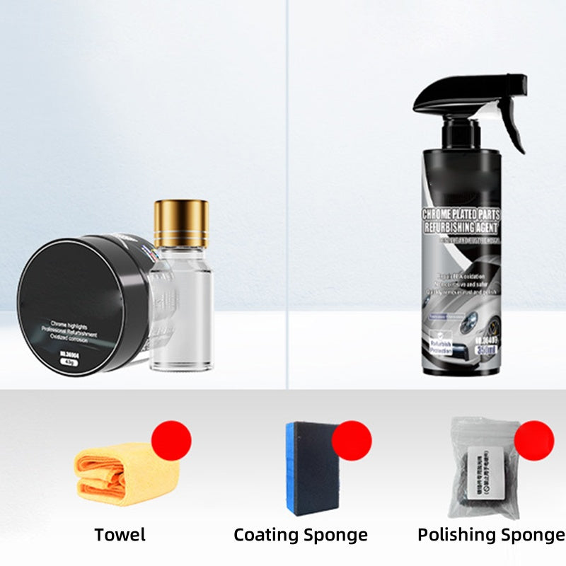 💥Limited-time offer, while stocks last💥Car Chrome Polish & Rust Remover Kit