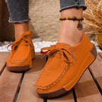 🔥 LAST DAY PROMOTION - 50%OFF 🔥Women's Casual Elevated Platform Lace-Up Loafers