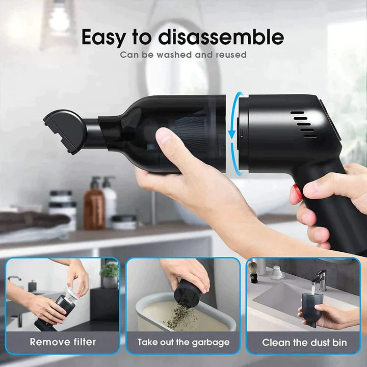 🚗 50% OFF NOW! ✨ Cordless Car Vacuum Cleaner - 15KPa Strong Suction, Lightweight & Portable for Quick Interior Cleaning 🔋📦