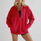 🔥 LAST DAY PROMOTION - 50%OFF 🔥 Women's Casual Lapel Half Zip Tops