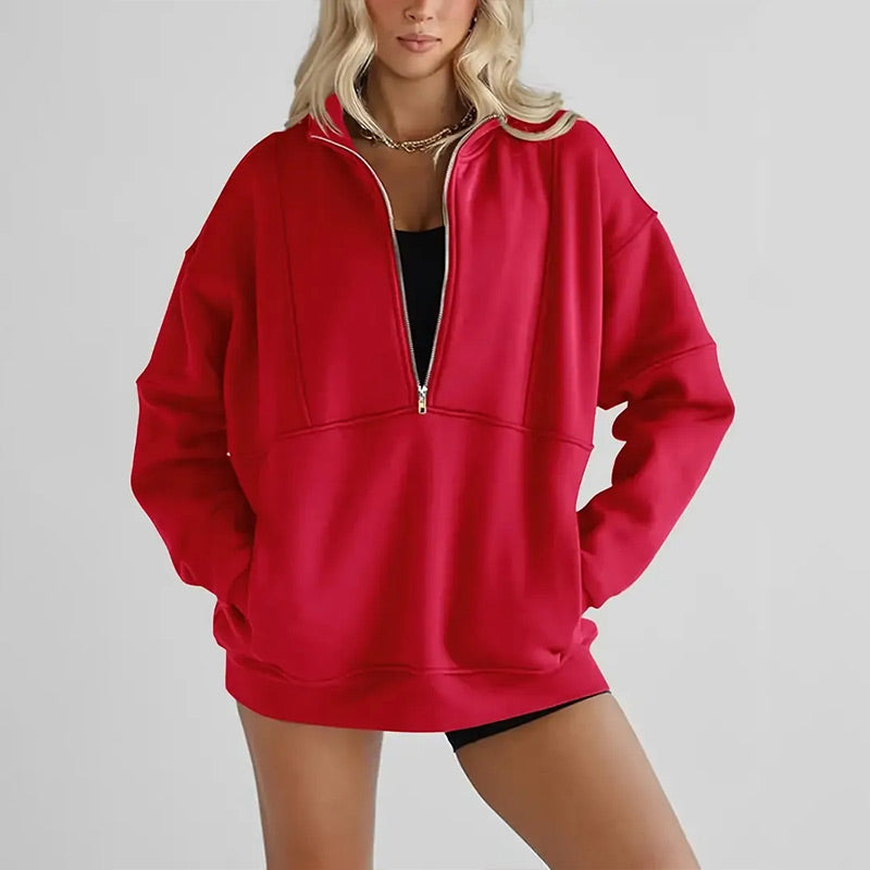 🔥 LAST DAY PROMOTION - 50%OFF 🔥 Women's Casual Lapel Half Zip Tops