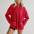 🔥 LAST DAY PROMOTION - 50%OFF 🔥 Women's Casual Lapel Half Zip Tops