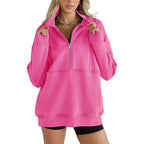 🔥 LAST DAY PROMOTION - 50%OFF 🔥 Women's Casual Lapel Half Zip Tops