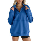 🔥 LAST DAY PROMOTION - 50%OFF 🔥 Women's Casual Lapel Half Zip Tops