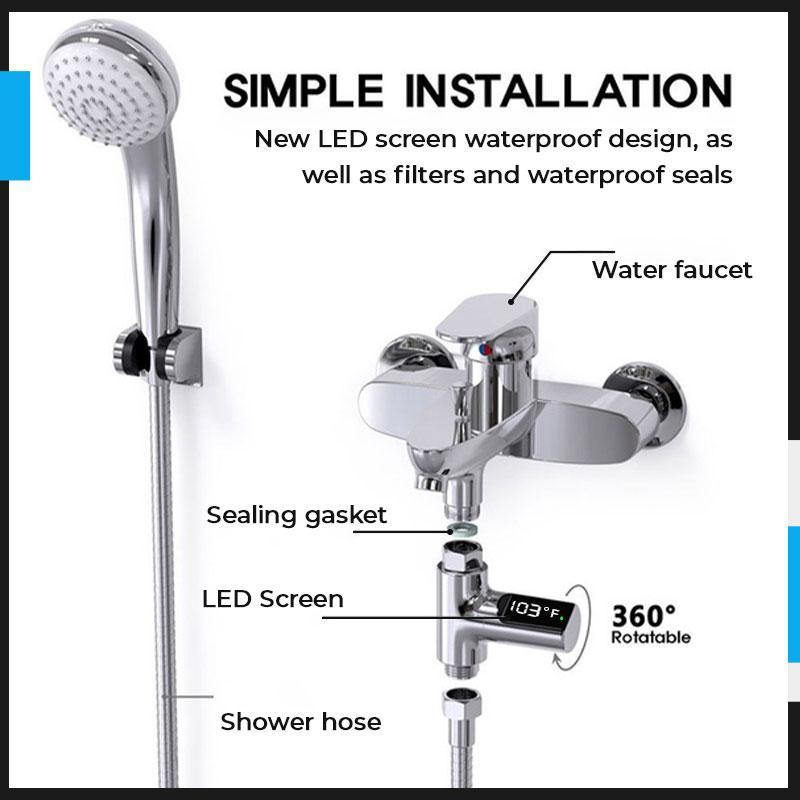 🔥 LAST DAY PROMOTION - 50%OFF 🔥Digital shower thermometer to read the temperature directly on the tap