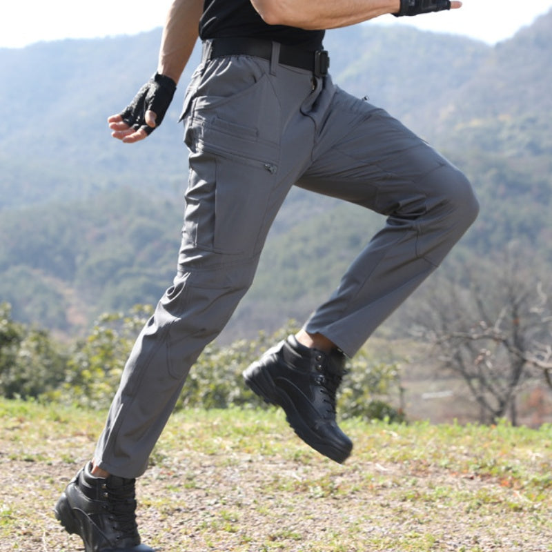 🔥52% off, while stocks last! 🎉Men's Solid Color Slim-fit Cargo Pants for Spring and Autumn