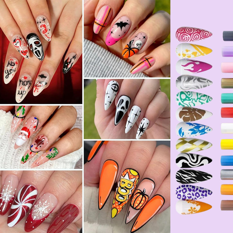 💥 50% OFF NOW! 💖 🎁Super affordable price ⏳ 12 Colors Nail Art Pens Set – Create Beautiful & Precise Designs ✨