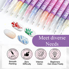 💥 50% OFF NOW! 💖 🎁Super affordable price ⏳ 12 Colors Nail Art Pens Set – Create Beautiful & Precise Designs ✨