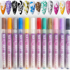 💥 50% OFF NOW! 💖 🎁Super affordable price ⏳ 12 Colors Nail Art Pens Set – Create Beautiful & Precise Designs ✨