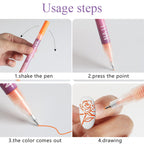 💥 50% OFF NOW! 💖 🎁Super affordable price ⏳ 12 Colors Nail Art Pens Set – Create Beautiful & Precise Designs ✨