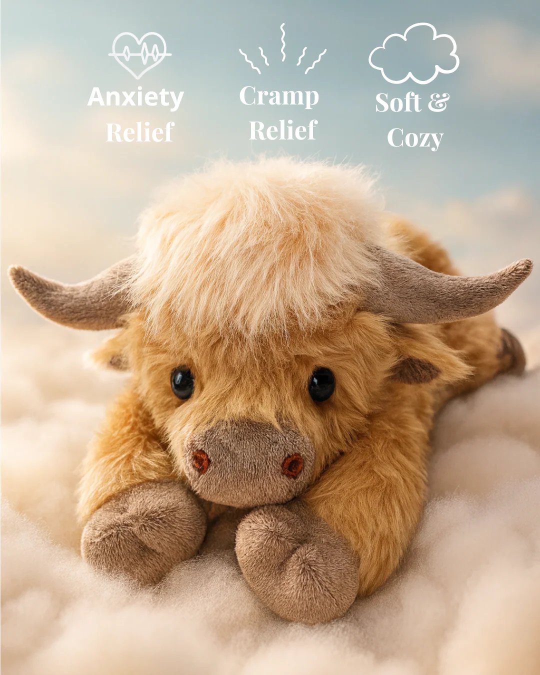 🔥50% off, while stocks last! 🎉Christmas New Gift Toy🐂🎁Cute Cartoon Highland Cow Cuddly Toy