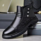 🔥 LAST DAY PROMOTION - 50%OFF 🔥Men’s Cozy Thermal High-Top Slip-On Boots