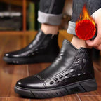 🔥 LAST DAY PROMOTION - 50%OFF 🔥Men’s Cozy Thermal High-Top Slip-On Boots