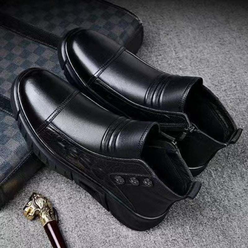 🔥 LAST DAY PROMOTION - 50%OFF 🔥Men’s Cozy Thermal High-Top Slip-On Boots