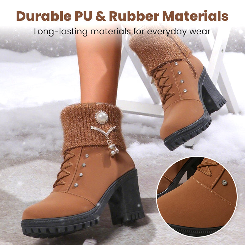 🔥 LAST DAY PROMOTION - 50%OFF 🔥Women's Thick Warm Chunky Heel Boots