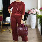 🔥 LAST DAY PROMOTION - 50%OFF 🔥Elegant Longline Cardigan & Top & Pants 3-Pieces Set