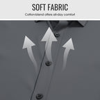 🔥50% off, while stocks last! 🎉Men's Solid Color Lapel Long Sleeve Button-Down Shirts