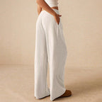 🔥 LAST DAY PROMOTION - 50%OFF 🔥 Women’s Casual Soft Wide-Leg Pants With Drawstring