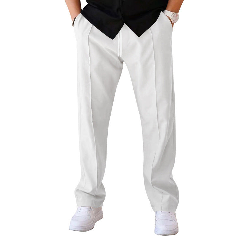 🔥 LAST DAY PROMOTION - 50%OFF 🔥Men's Drawstring Waist Straight-Leg Pants