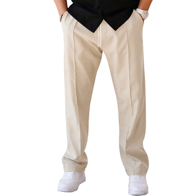 🔥 LAST DAY PROMOTION - 50%OFF 🔥Men's Drawstring Waist Straight-Leg Pants