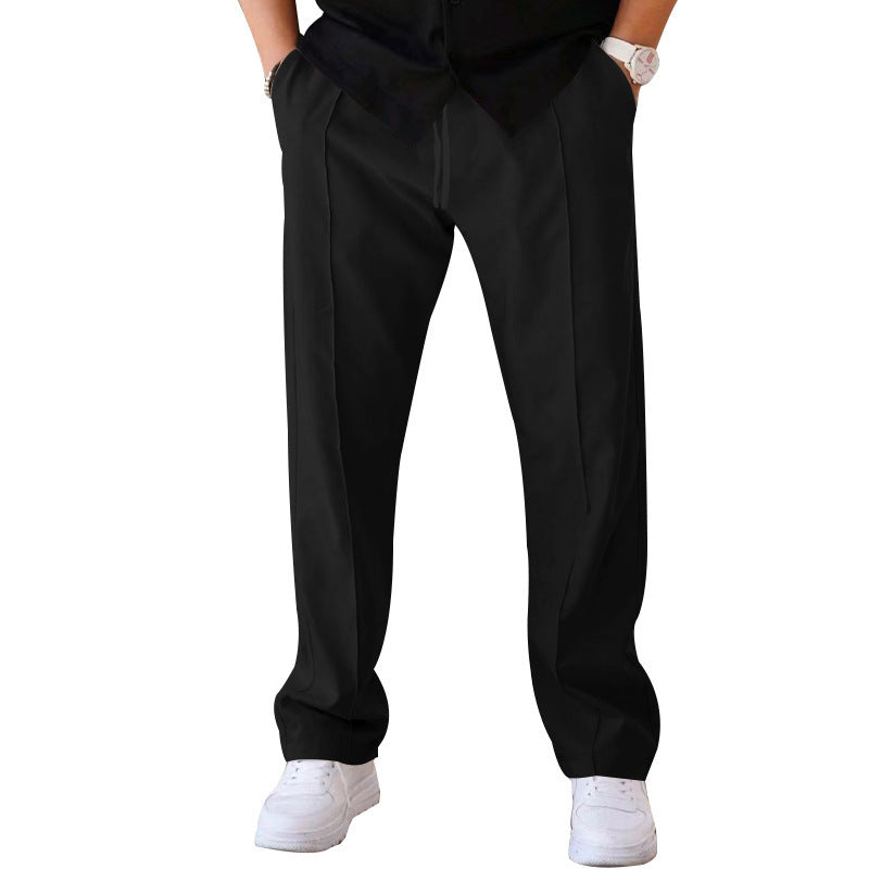 🔥 LAST DAY PROMOTION - 50%OFF 🔥Men's Drawstring Waist Straight-Leg Pants