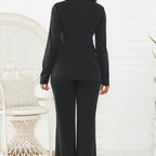 🔥 LAST DAY PROMOTION - 50%OFF 🔥Women's Business Solid Blazer ＆ Pants 2-Piece Set