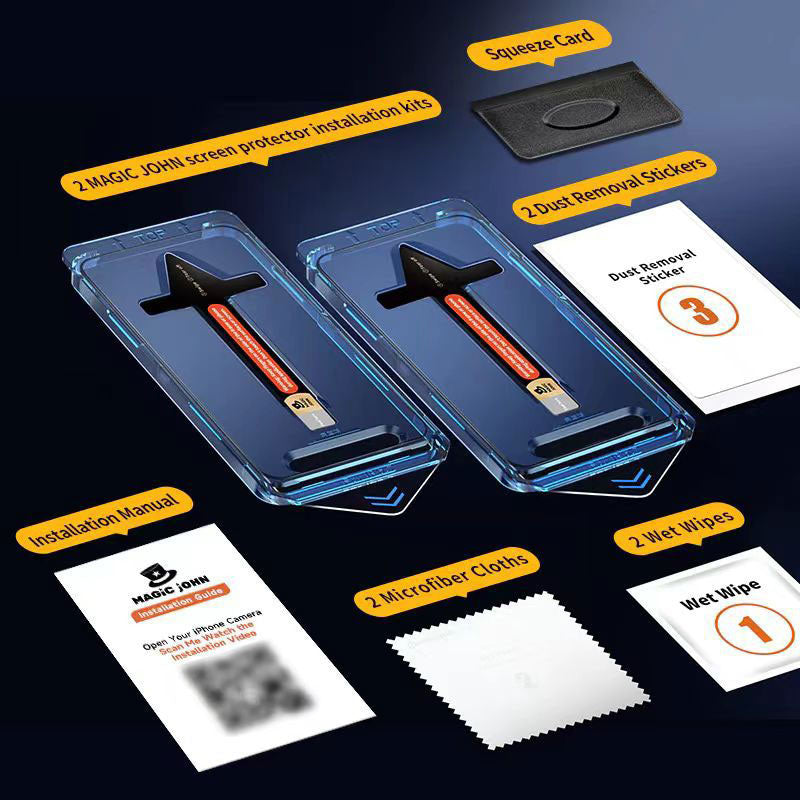 🔥 LAST DAY PROMOTION - 50%OFF 🔥HD/Anti-Peeping Tempered Glass Screen Protector with Auto-Alignment Kit