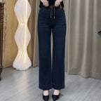 👖 50% OFF NOW! ✨ Women's Straight-Leg Pants - Classic Casual Fit with Comfortable Elastic Waist for Everyday Style 🌟🛍️