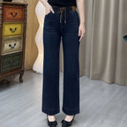 👖 50% OFF NOW! ✨ Women's Straight-Leg Pants - Classic Casual Fit with Comfortable Elastic Waist for Everyday Style 🌟🛍️