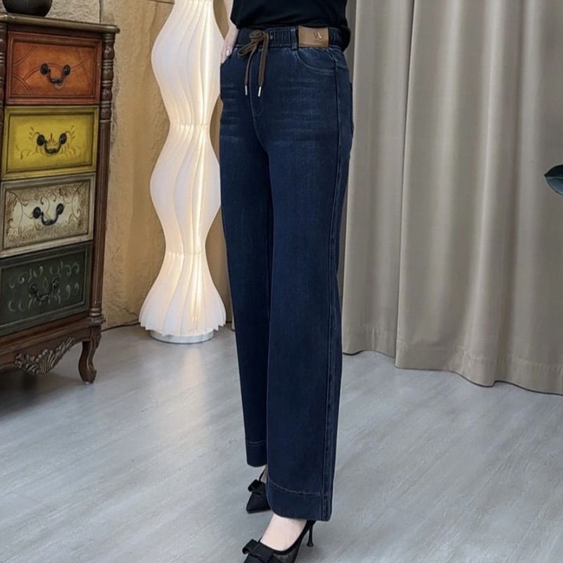👖 50% OFF NOW! ✨ Women's Straight-Leg Pants - Classic Casual Fit with Comfortable Elastic Waist for Everyday Style 🌟🛍️