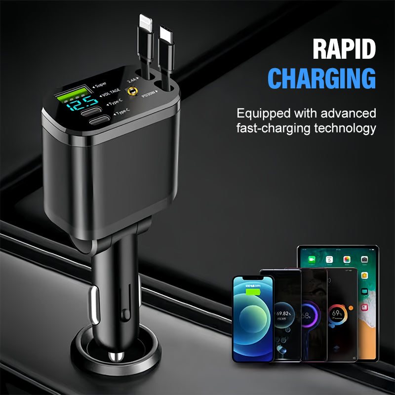 🔥50% off, while stocks last! 🎉Car Fast Charger with Starry Sky Ambient Lighting
