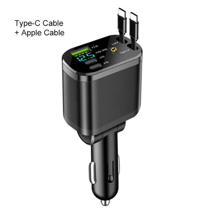 🔥50% off, while stocks last! 🎉Car Fast Charger with Starry Sky Ambient Lighting