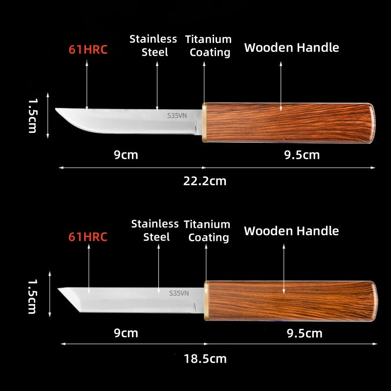 🔥50% off, while stocks last! 🎉2 in 1 Double Knife Set with Wooden Handle