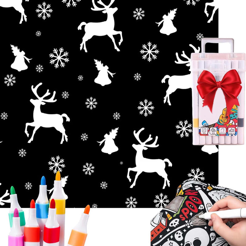 🔥Last Day 50% OFF - 🎨✨DIY Coloring Blanket，Magic blanket & washable markers, safe material, easy to clean.