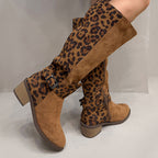 🔥50% off, while stocks last! 🎉Women's Leopard Print Riding Boots