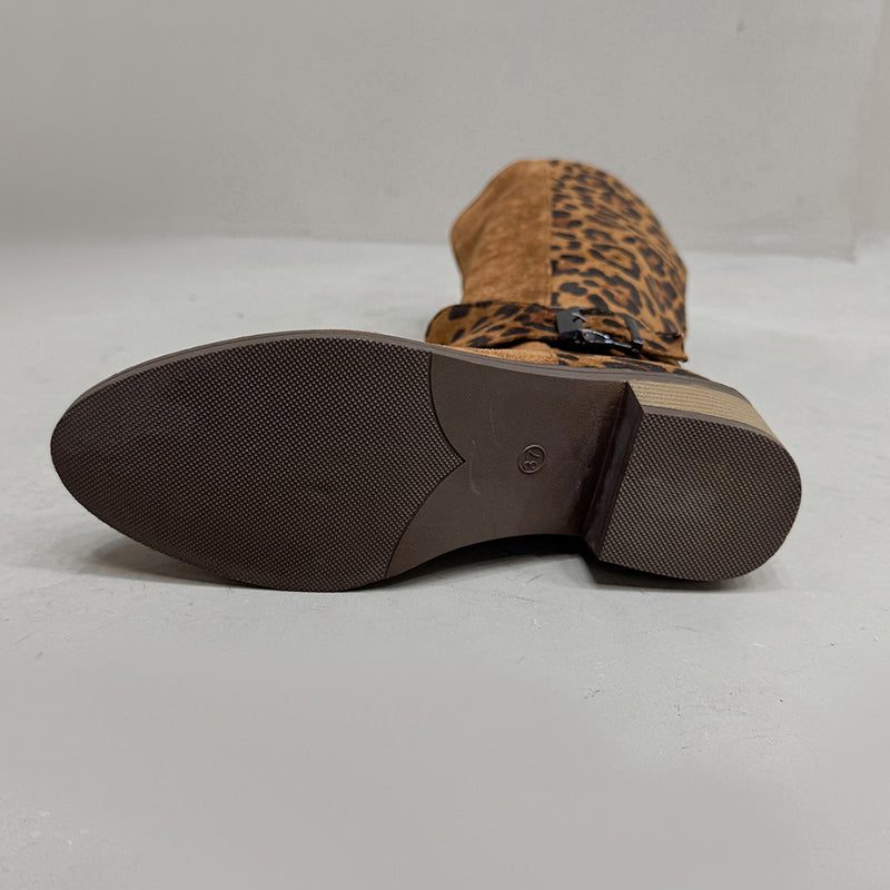 🔥50% off, while stocks last! 🎉Women's Leopard Print Riding Boots