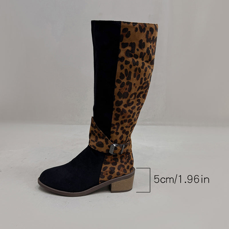 🔥50% off, while stocks last! 🎉Women's Leopard Print Riding Boots