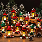 🔥LAST DAY SALE 50% OFF🔥 Buy 1 Get 1 Free ⛄Christmas Decoration Mini Snowman Lantern with Hats and Scarves