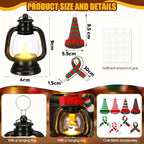 🔥LAST DAY SALE 50% OFF🔥 Buy 1 Get 1 Free ⛄Christmas Decoration Mini Snowman Lantern with Hats and Scarves