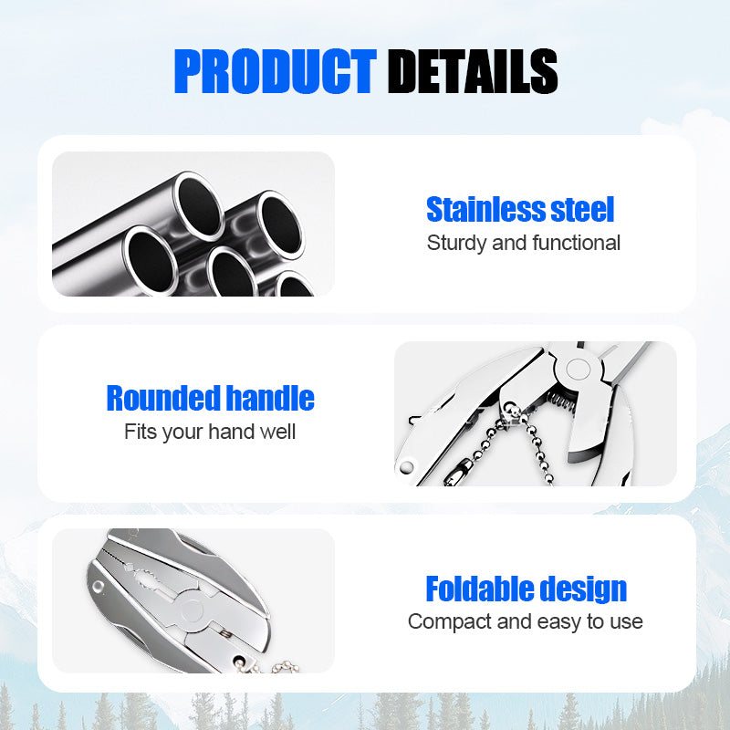 🔥50% off, while stocks last! 🎉Mini Multi-Function Folding Pliers