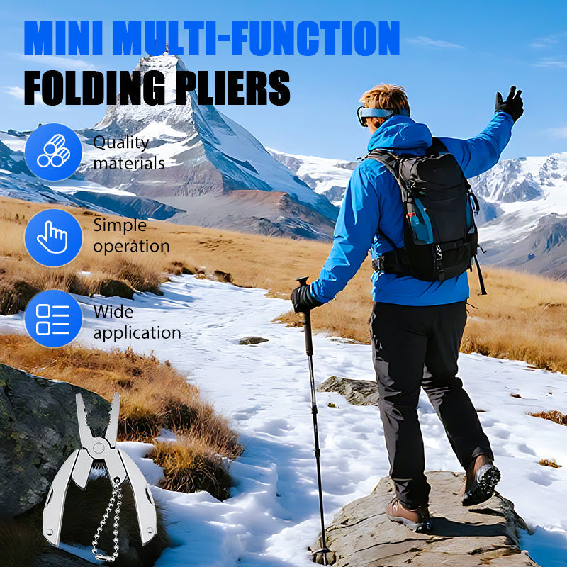 🔥50% off, while stocks last! 🎉Mini Multi-Function Folding Pliers